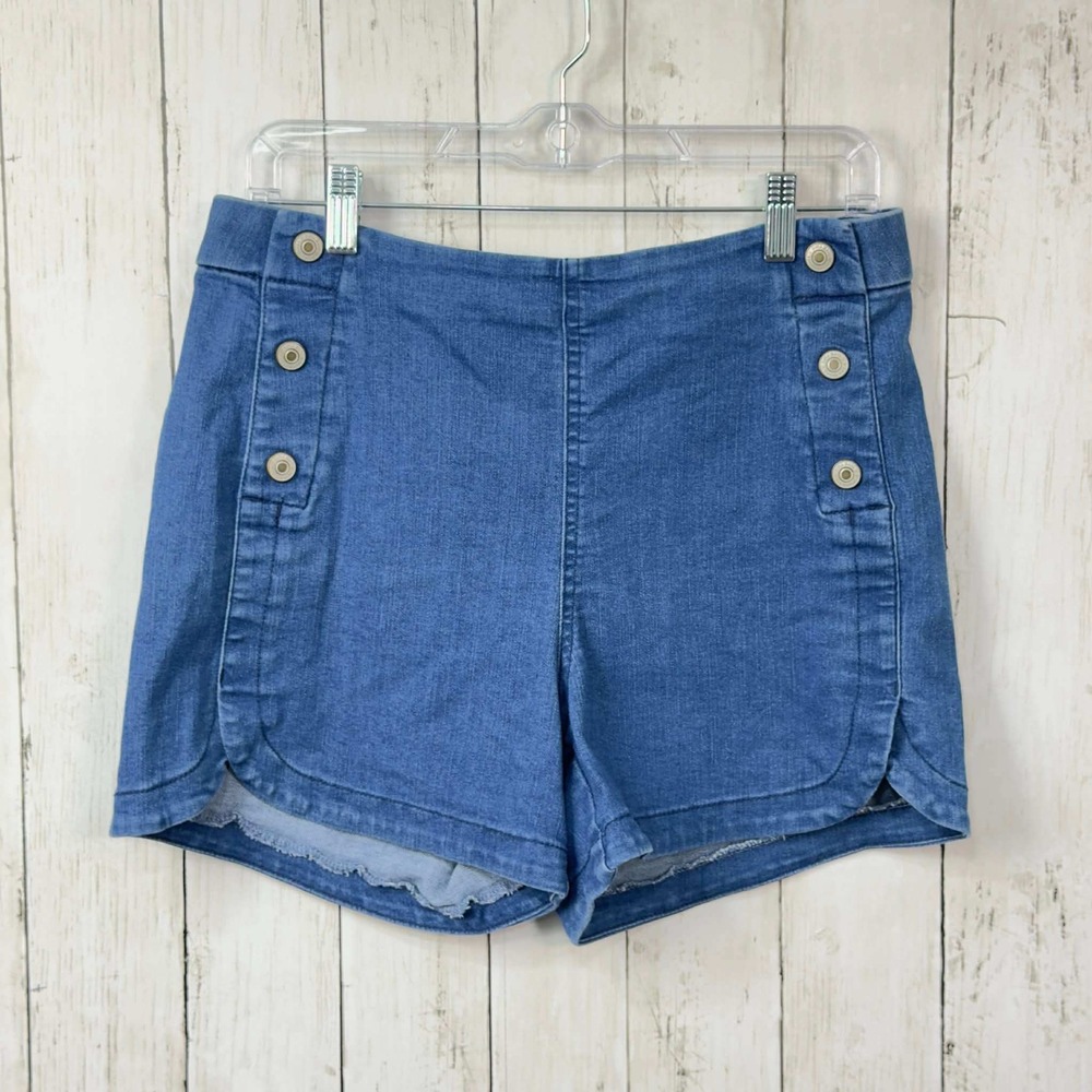 Sofia Jeans‎ by Sofia Vergara Women's Blue Julieta Sailor Denim Shorts Size 6